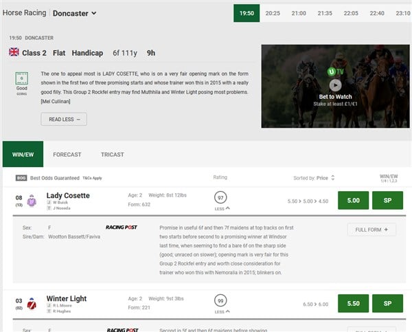 unibet horse racing